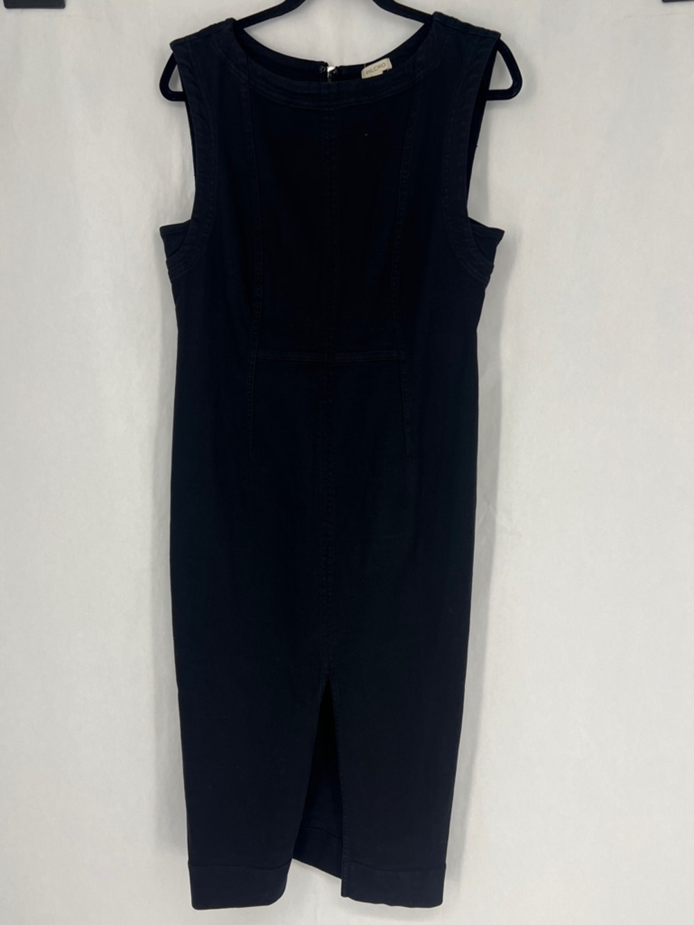 Pilcro Black denim Sleeveless Midi Dress with Back Zip
